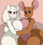  absurd_res animate_inanimate anthro big_breasts boss_monster bovid breast_grab breast_squish breasts breasts_frottage brown_body caprine crossover digital_media_(artwork) disney duo female female/female fur goat half-closed_eyes hand_on_breast hi_res horn huge_breasts interspecies kanga kangaroo living_plushie long_ears looking_at_viewer macropod mammal marsupial mature_anthro mature_female mother multicolored_body narrowed_eyes naughty_face nr_ac nude open_mouth open_smile parent plushie red_eyes shaded shadow side_boob signature simple_background smile squish thick_thighs tongue toriel two_tone_body undertale video_games white_body white_fur wide_hips winnie_the_pooh_(franchise) 
