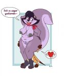  anal anthro big_breasts blush breasts chest_tuft curvy_figure dialogue disney duo female fluffy fluffy_tail flying_squirrel genitals herpestid hi_res hyenatig_(artist) larger_female lipstick makeup male male/female mammal mature_female meerkat nipples oral overweight overweight_female piper_(timon_and_pumbaa) pubes pussy rimming rodent sciurid sex size_difference smaller_male smile the_lion_king thick_thighs timon timon_and_pumbaa tuft voluptuous wide_hips 