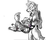  anthro canid canine digital_media_(artwork) dildo domination duo female female_domination fluffy_(ipawa71) forced fox girly ipawa71 low_res male male/female mammal oral penetration questionable_consent selfcest sex_toy sketch square_crossover strapon toying_partner 