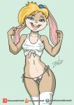  absurd_res anthro clothing female hi_res lagomorph leporid lola_bunny looney_tunes mammal panties rabbit solo space_jam underwear warner_brothers zoobastik 