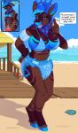  anthro arietes ball beach_ball bikini breasts bunnykisses clothing diaper female growth hi_res inflatable inflated_breasts inflating inflation invalid_tag padding pump solo swimwear 