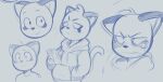  angry anthro cellphone clothing dandi domestic_cat felid feline felis hand_in_pocket hoodie male mammal monochrome multiple_poses odd_taxi phone pockets pose simple_background sketch smartphone smile tanaka_(odd_taxi) topwear whiskers 