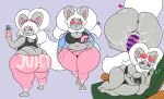  &lt;3 anthro big_butt bikini bodily_fluids breasts butt cinccino cleavage clothed clothing female genital_fluids genitals hi_res huge_butt kirbot12 nintendo penetration pok&eacute;mon pok&eacute;mon_(species) pussy pussy_juice solo swimwear vaginal vaginal_penetration video_games 