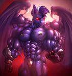  abs anthro bat_pony biceps clothing equid equine friendship_is_magic hasbro hi_res horse male mammal muscular muscular_anthro muscular_male muscular_thighs my_little_pony pony rizzyofen shadowbolts_(mlp) solo wings 