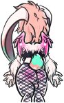  anthro butt colton_(sparklepupfaeri) curvaceous curvy_figure domestic_rabbit english_lop equid equine feathering fur girly hair hi_res horn lagomorph leporid long_hair lop_rabbit male mammal oryctolagus rabbit scut_tail solo sparklepupfaeri thick_thighs unicorn voluptuous wings 