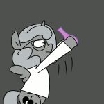  1:1 2017 ambiguous_gender animated anthro bottle bottomless clothed clothing equid equine eyewear friendship_is_magic friskyhyena glasses hasbro holding_bottle holding_object horn mammal my_little_pony partial_color princess_luna_(mlp) shaking shirt solo topwear white_clothing white_shirt white_topwear winged_unicorn wings 