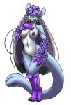  anthro big_breasts breasts clitoris curvy_figure female furball_(artist) genitals hourglass_figure multi_clitoris multi_genitalia muscari nokuri pussy solo tail_maw tail_pussy 