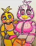  anthro big_breasts breasts duo female female/female five_nights_at_freddy&#039;s five_nights_at_freddy&#039;s_2 funtime_chica_(fnaf) hi_res humanoid odd-reef toy_chica_(fnaf) video_games 