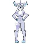  2_toes 2d_animation 5_fingers animated anthro arcatech blue_eyes breasts cervid dancing einhorn equid equine erise featureless_breasts featureless_crotch feet female fingers frame_by_frame horn mammal short_playtime solo toes unicorn 