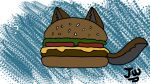  burger canid canine canis food food_creature hi_res mammal solo unknown_artist wolf 