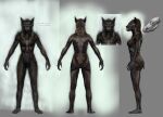  3d_(artwork) a-pose breasts brown_body brown_fur canid canine claws concept_art digital_media_(artwork) fangs featureless_breasts featureless_crotch female fur mammal short_tail skyrim_werewolf solo tagme were werecanid werecanine werewolf 