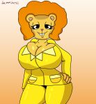  absurd_res afro anthro big_breasts breasts clothing crossgender dezmine21 disco_bear_(htf) female happy_tree_friends hi_res huge_breasts hyper hyper_breasts narrowed_eyes solo 