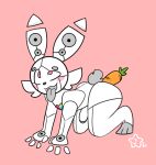  ahegao amp_(jasbun07) anthro blush butt carrot digital_media_(artwork) food foreskin genitals jasbun07 lagomorph leporid looking_pleasured machine male mammal nude paws penetration penis plant rabbit robot scut_tail simple_background solo vegetable 