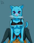  absurd_res anthro cartoon_network cowgirl_position domestic_cat duo felid feline felis female from_front_position hi_res male mammal nicole_watterson on_bottom on_top sex six343 the_amazing_world_of_gumball 