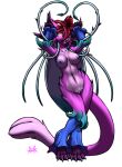  anthro caramelldansen clitoris female furball_(artist) genitals meme multi_clitoris multi_genitalia nokuri pussy solo standing surena tail_maw tail_pussy 