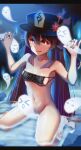  areola atom_b bottomless bra genshin_impact hu_tao wet 