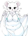  anthro belly black_eyes black_nose blush breasts clothed clothing facial_tuft female front_view fur fur_tuft h_rin0u0 hi_res holding_object ice_(ishuzoku_reviewers) interspecies_reviewers mammal monotone_body monotone_fur open_mouth overweight overweight_anthro overweight_female polar_bear portrait pupils skimpy three-quarter_portrait tuft ursid ursine white_body white_breasts white_ears white_fur white_pupils 
