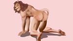  all_fours anthro colored felid feline green_eyes hi_res lion looking_at_viewer male mammal moon_fang15 muscular muscular_anthro muscular_male pantherine simple_background solo 