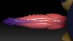  3d_(artwork) absurd_res animal_genitalia anthro digital_media_(artwork) dragon genital_slit genitals hi_res male minmiki model penis slit solo thorns 