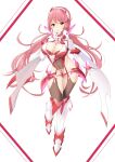  breasts chest_jewel cleavage cleavage_cutout clothing_cutout daive highres large_breasts pink_hair prototype pyra_(xenoblade) red_eyes twintails xenoblade_chronicles_(series) xenoblade_chronicles_2 