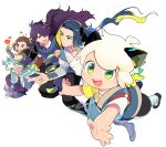  6+boys animal_ears aqua_hair black_hair black_pants brown_hair cat_boy cat_ears dated fengxi_(the_legend_of_luoxiaohei) green_eyes highres long_hair looking_at_viewer luoxiaohei luozhu_(the_legend_of_luoxiaohei) multiple_boys open_mouth pants purple_hair short_sleeves simple_background smile the_legend_of_luo_xiaohei tianhu_(the_legend_of_luoxiaohei) twitter_username vox white_background white_hair wuxian_(the_legend_of_luoxiaohei) xuhuai_(the_legend_of_luoxiaohei) 