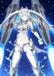  1girl absurdres bangs bare_shoulders bikini bird blue_eyes breasts cleavage dove elbow_gloves fate/grand_order fate_(series) galatea_(fate) gloves halter_top halterneck highres jetpack joints long_hair looking_at_viewer medium_breasts navel pale_skin parted_bangs robot_joints swimsuit thighhighs thighs tiara white_bikini white_gloves white_hair white_legwear yuniyuni 