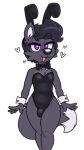  &lt;3 2021 acstlu anthro bulge bunny_costume canid canine clothed clothing costume crossdressing fox girly hi_res looking_at_viewer male mammal phurcy purple_eyes solo 