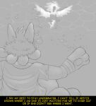 belly black_and_white clothing comic duo female fidchellvore hildegard_(fidchellvore) jacket legendary_pok&eacute;mon lucario moltres monochrome nintendo pok&eacute;mon pok&eacute;mon_(species) topwear video_games vore water 