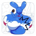  anthro azumarill big_breasts big_butt bikini bikini_thong blue_body breasts butt clothing dessert dewy-eyedboy female food huge_breasts huge_butt hyper hyper_breasts ice_cream nintendo pok&eacute;mon pok&eacute;mon_(species) rear_view solo swimwear video_games 