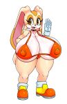  alternate_version_at_source anthro big_breasts big_butt big_nipples bikini breasts butt clothing cream_the_rabbit dipstick_ears erect_nipples female genitals gesture hi_res huge_breasts huge_butt lagomorph leporid looking_at_viewer mammal matospectoru multicolored_ears nipple_outline nipples open_mouth open_smile orange_eyes puffy_nipples pussy rabbit short_stack smile solo sonic_the_hedgehog_(series) swimwear wide_hips 
