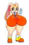  alternate_version_at_source anthro big_breasts big_butt breasts butt cream_the_rabbit dipstick_ears female genitals gesture hi_res huge_breasts huge_butt lagomorph leporid looking_at_viewer mammal matospectoru multicolored_ears open_mouth open_smile orange_eyes pussy rabbit short_stack smile solo sonic_the_hedgehog_(series) wide_hips 