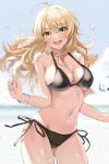  bikini hoshii_miki kurokin swimsuits the_idolm@ster wet 