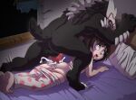  anal anal_penetration anthro balls beowolf_(rwby) bodily_fluids clothing cum cum_in_ass cum_inside duo female female_penetrated genital_fluids genitals grimm_(rwby) human human_on_anthro interspecies knot male male/female male_penetrating male_penetrating_female mammal pajama_bottoms pajama_pants pajamas panties_pulled_down penetration penile penile_penetration penis penis_in_ass pulled_down pussy ruby_rose rwby the_other_half underwear_pulled_down young 