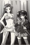  bikini kamishiro_rin komatsu_e-ji maburaho monochrome morisaki_sayumi swimsuits 