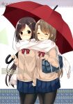  bekotarou pantyhose seifuku sweater tagme umbrella yuri 