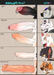  2021 ?! aak_(arknights) amber_eyes animal_genitalia animal_penis anthro arknights balls big_penis black_hair black_stripes blue_eyes bodily_fluids canid canine canis countershading crotch_tuft domestic_cat domestic_dog emule equine_penis erection eyebrow_piercing facial_piercing felid feline felis floppy_ears foreskin fur genital_fluids genital_piercing genitals glans grey_background grey_body grey_fur group hair hi_res horn huge_penis humanoid_genitalia humanoid_penis hung_(arknights) hyaenid hypergryph male mammal medial_ring mountain_(arknights) orange_body orange_fur pantherine penis penis_lineup penis_piercing penis_size_chart penis_size_difference piercing pink_glans precum precum_string prince_albert_piercing red_horn simple_background smile spot_(arknights) stripes studio_montagne tan_body tan_fur tiger tuft vein veiny_penis video_games waaifu_(arknights) white_body white_countershading white_fur white_hair yellow_sclera 