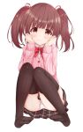  feet koiaya ogata_chieri pantsu seifuku skirt_lift sweater the_idolm@ster the_idolm@ster_cinderella_girls thighhighs 