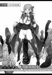  1girl :d bb_(fate) bb_(fate)_(all) blush breasts clothes_lift coat collared_shirt dildo dragon_dildo english_text fate/extra fate/extra_ccc fate_(series) fixed greyscale high-waist_skirt highres horse_dildo huge_dildo imminent_masturbation inoue_kiyoshirou large_breasts lifted_by_self livestream long_sleeves looking_at_viewer monochrome neck_ribbon open_clothes open_coat open_mouth pigeon-toed ribbon scan sex_toy shirt shoes skirt skirt_lift smile solo spiked_dildo standing sweat thighhighs wing_collar 