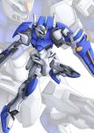  ayakaze_satsuki duel_gundam green_eyes gun gundam gundam_seed holding holding_gun holding_shield holding_weapon looking_down mecha mobile_suit no_humans science_fiction shield solo v-fin weapon white_background zoom_layer 