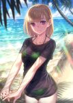  bikini kamome_yuu see_through swimsuits wet_clothes 