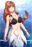  bikini_top bottomless mermaid monster_girl pointy_ears shadako26 swimsuits 