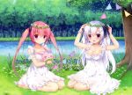  canvas+garden cleavage dress miyasaka_miyu niwasaka_rira no_bra shionomiya_richer summer_dress tagme 