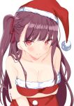  breast_hold christmas girls_frontline no_bra sakura_lily_(shiro) wa2000_(girls_frontline) 