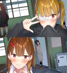  eyepatch megane seifuku sweater tagme touyama_eight 