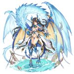  bikini_armor horns ji_dan monster monster_girl pointy_ears tagme thighhighs wings 