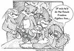  archie_comics battle_angel knuckles_the_echidna sally_acorn sonic_team sonic_the_hedgehog tails 