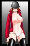  breasts cameltoe genderswap helmet large_breasts panties solo team_fortress_2 the_soldier underwear 