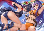  2girls ass bikini fire_emblem hiyashiru lucina_(fire_emblem) mia_(fire_emblem) swimsuit 