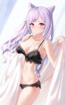  bra cleavage genshin_impact keqing_(genshin_impact) lingerie pantsu yumaomi 