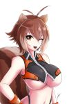  animal_ears blazblue makoto_nanaya no_bra tagme tail underboob 